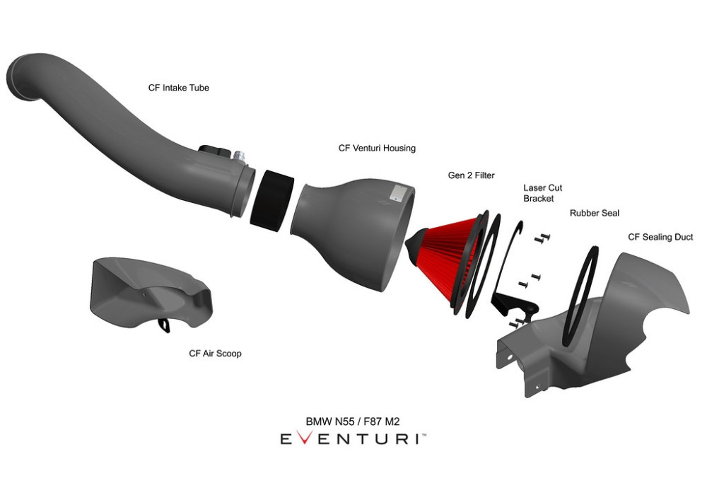 EVENTURI Carbon Air Intake System For BMW 435i F32 F33 F36 N55 EVENTURI Carbon Air Intake System For BMW 435i F32 F33 F36 N55