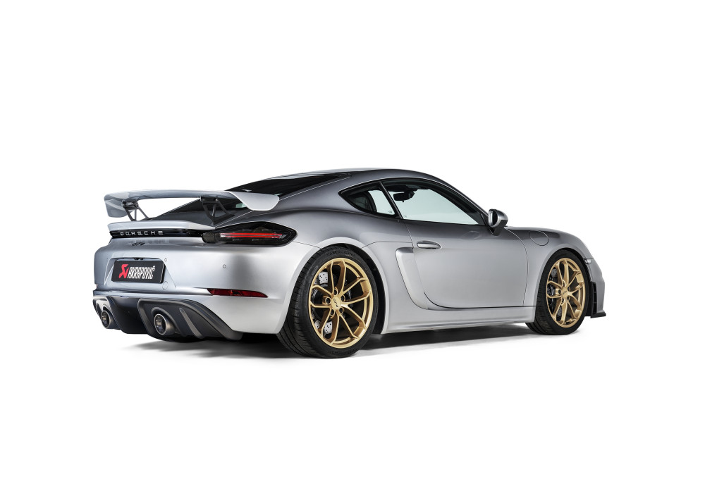 AKRAPOVIC Carbon Fiber Rear Diffusor Matte For Porsche 718 Cayman GTS Boxter GTS