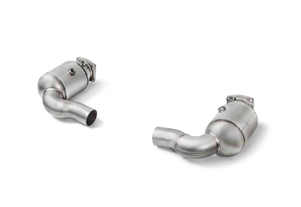 AKRAPOVIC Link Pipe Set With Cat SS For Porsche 911 Turbo Turbo S 991.2
