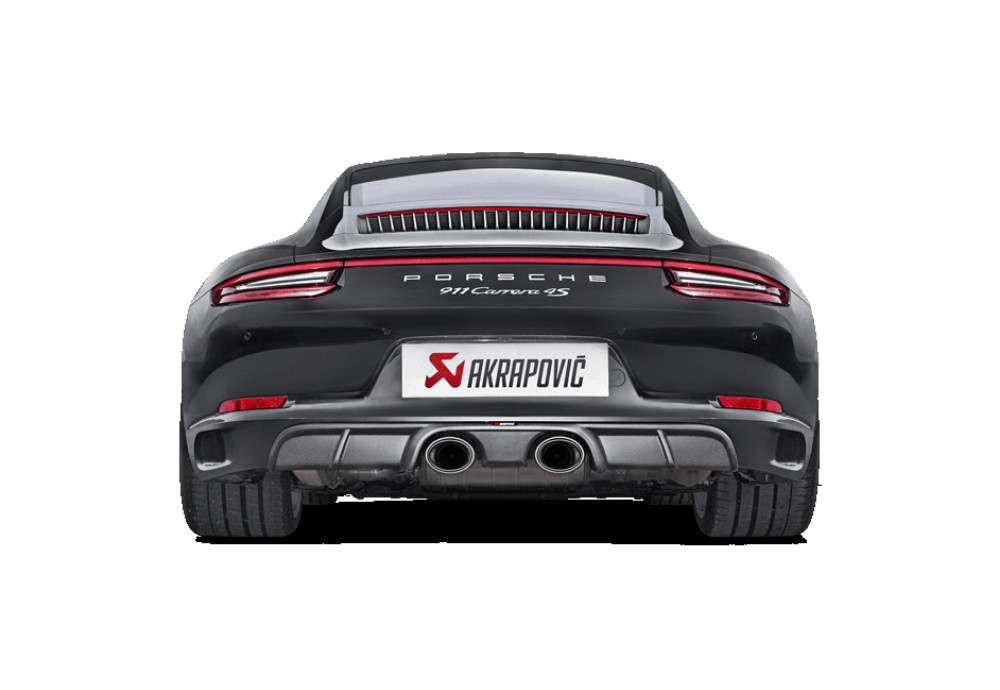 AKRAPOVIC Carbon Fiber Rear Diffusor Matte For Porsche 911 Carrera S 4 4S GTS 991.2