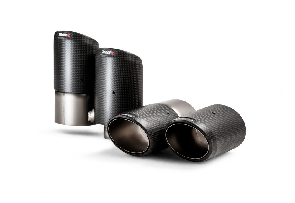 AKRAPOVIC Tail Pipe Titanium carbon For Porsche Cayenne SUV Coupe 536