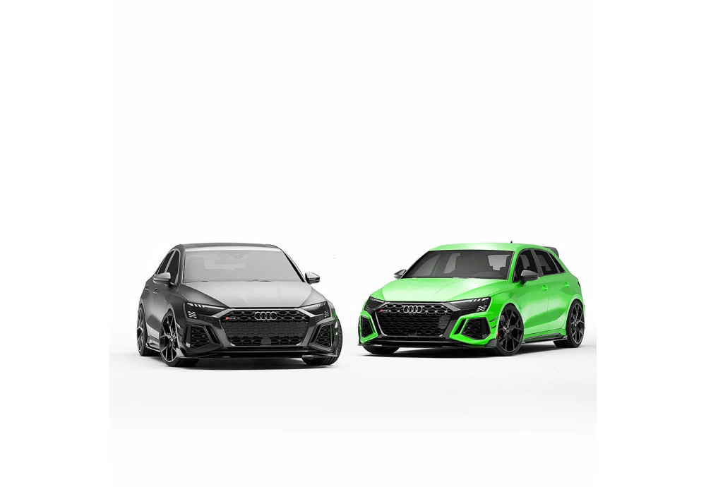 Front Bumper Side Wings Carbon Fiber CT CARBON For AUDI RS3 8Y