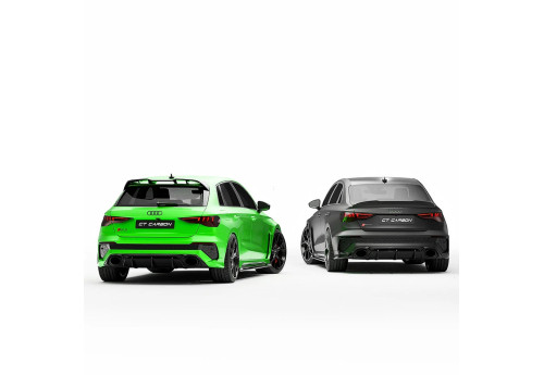 Rear Diffuser Carbon Fiber CT CARBON V2 For AUDI RS3 8Y