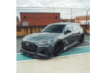 Front Bumper Vent Trim Carbon Fiber CT CARBON For AUDI RS6 C8