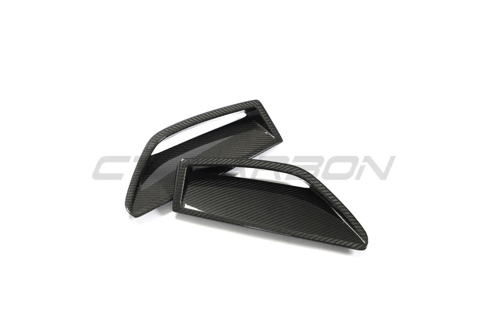 Front Bumper Vent Trim Carbon Fiber CT CARBON For AUDI RS6 C8