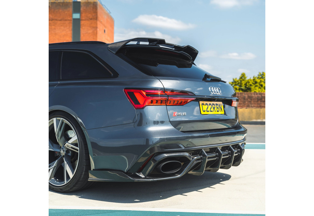 Rear Diffuser Carbon Fiber CT CARBON For AUDI RS6 C8