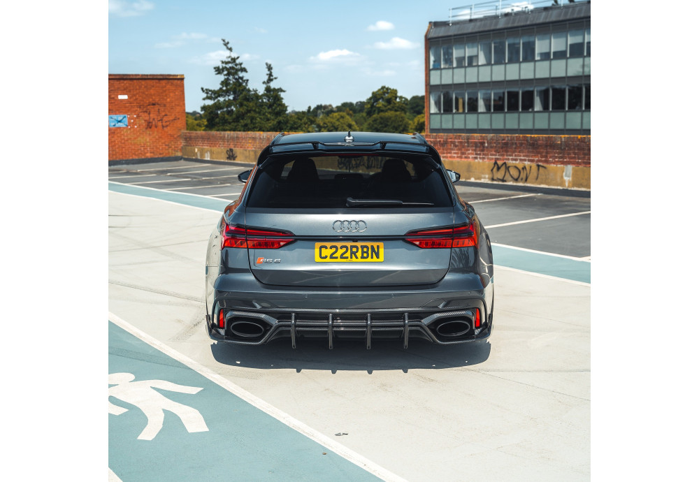 Rear Diffuser Carbon Fiber CT CARBON For AUDI RS6 C8