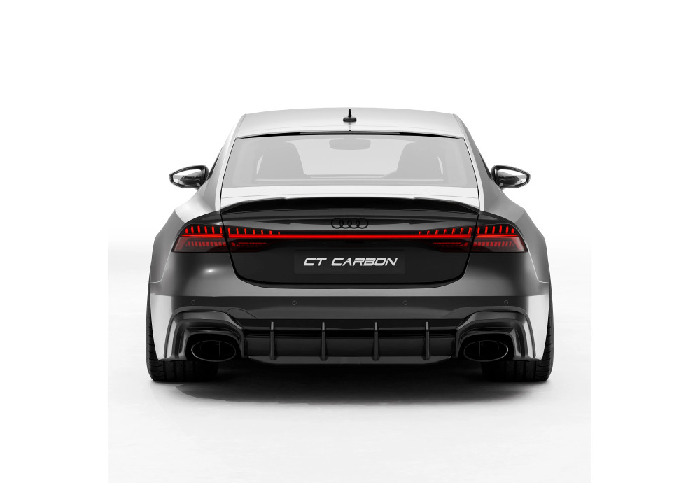 Rear Diffuser Carbon Fiber CT CARBON For AUDI RS6 C8