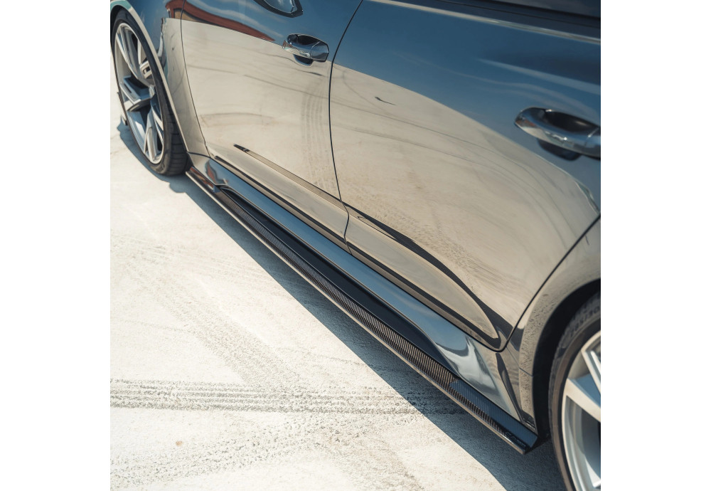 Side Skirts Carbon Fiber CT CARBON For AUDI RS6 C8