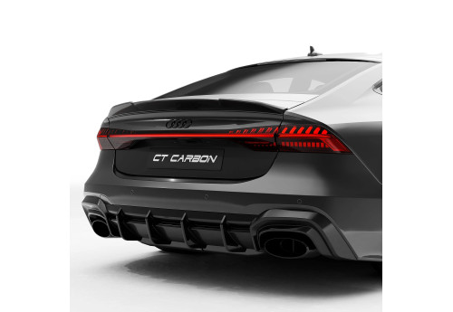 Rear Diffuser Carbon Fiber CT CARBON For AUDI RS7 C8