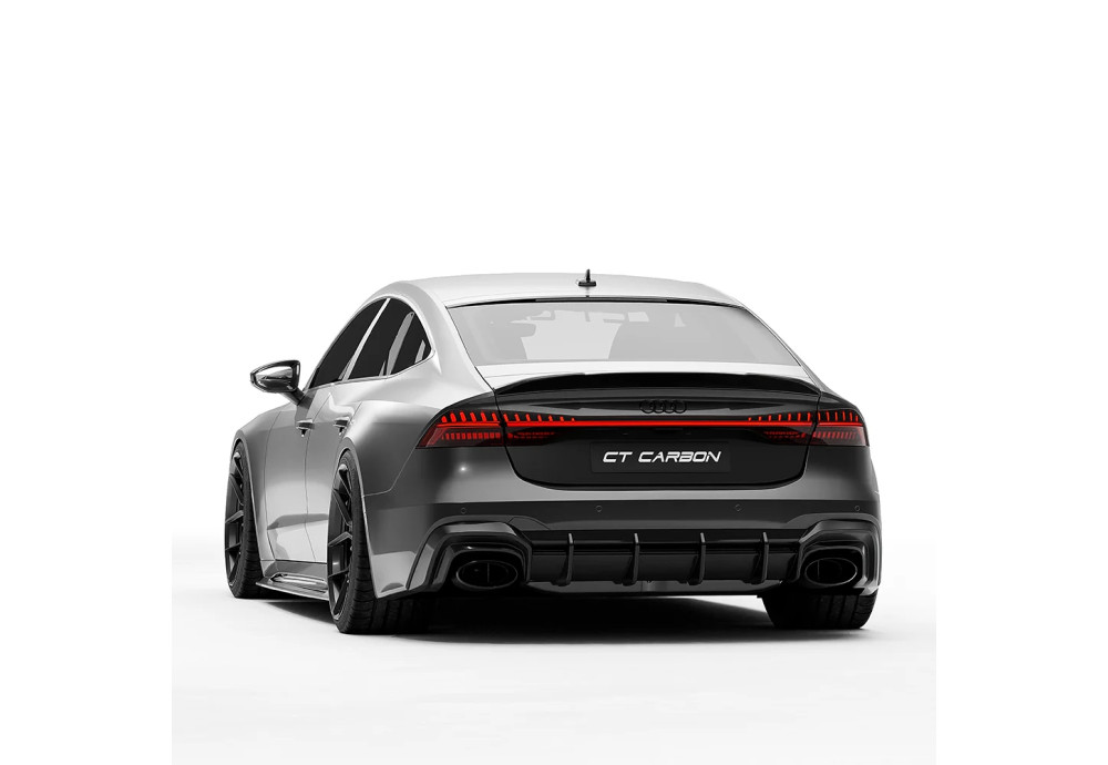 Rear Spoiler Carbon Fiber CT CARBON For AUDI RS7 C8