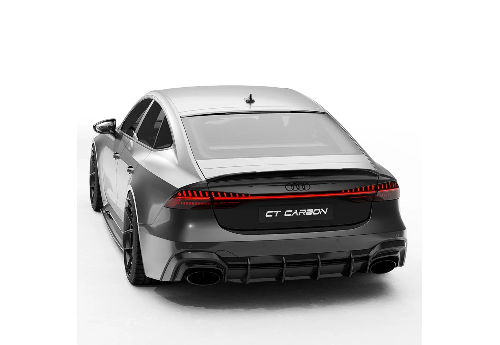 Rear Spoiler Carbon Fiber CT CARBON For AUDI RS7 C8