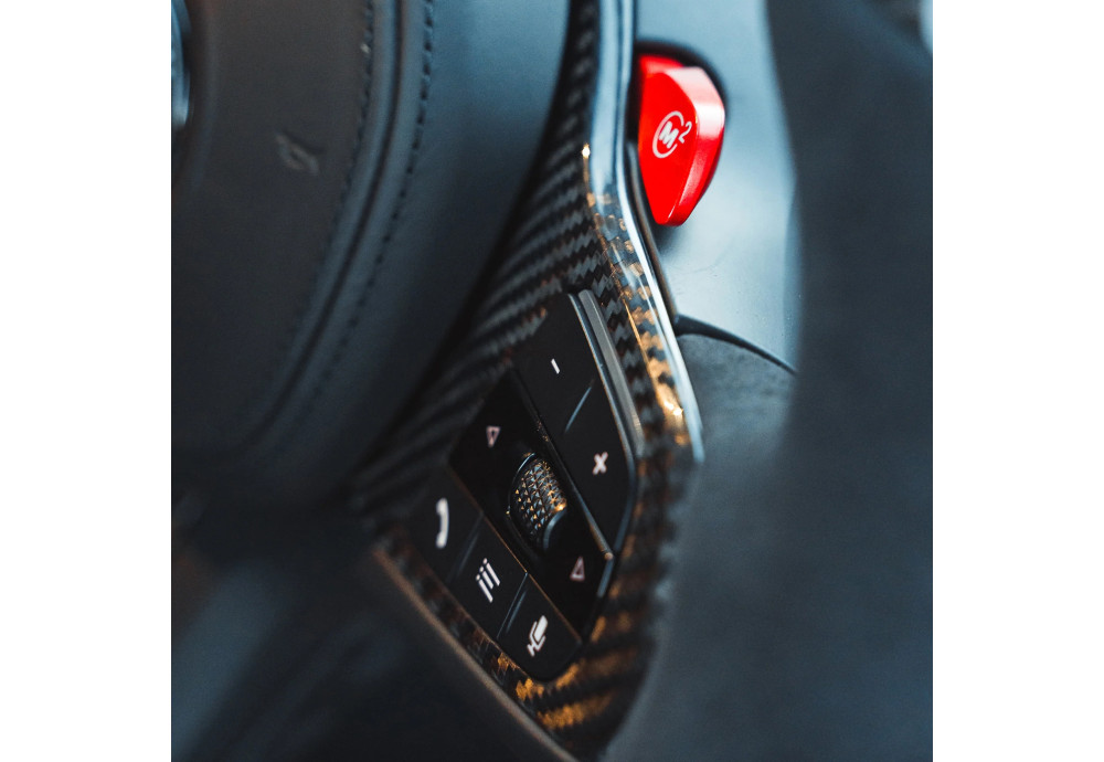 Steering Wheel Carbon Fiber Alcantara LED CT CARBON For BMW 1-Series M135i F40