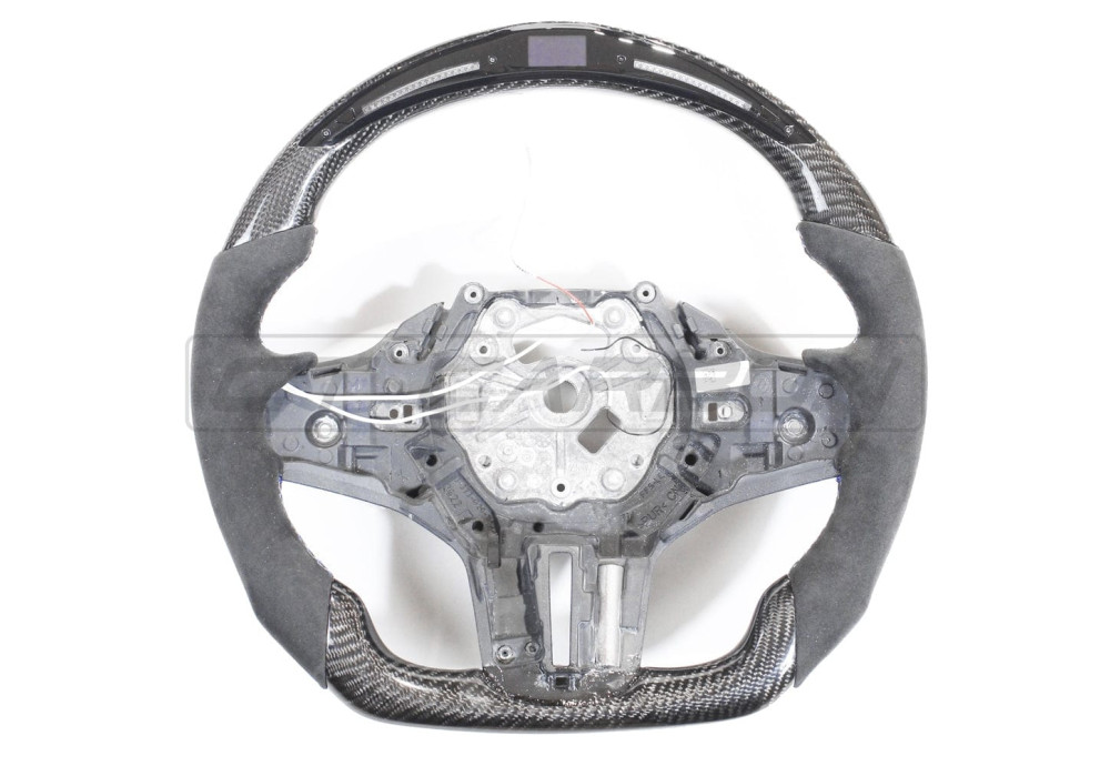 Steering Wheel Carbon Fiber Alcantara LED CT CARBON For BMW 2-Series F44 G42