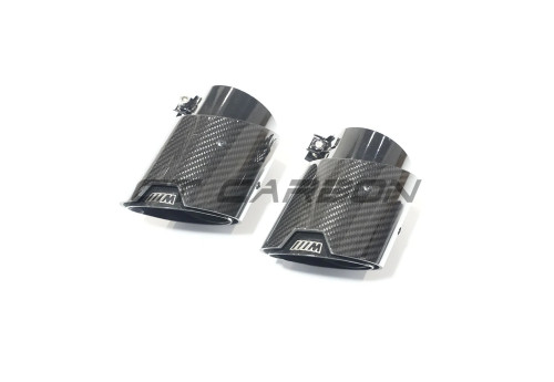 Exhaust Tips Carbon Fiber Black CT CARBON For BMW M2 G87