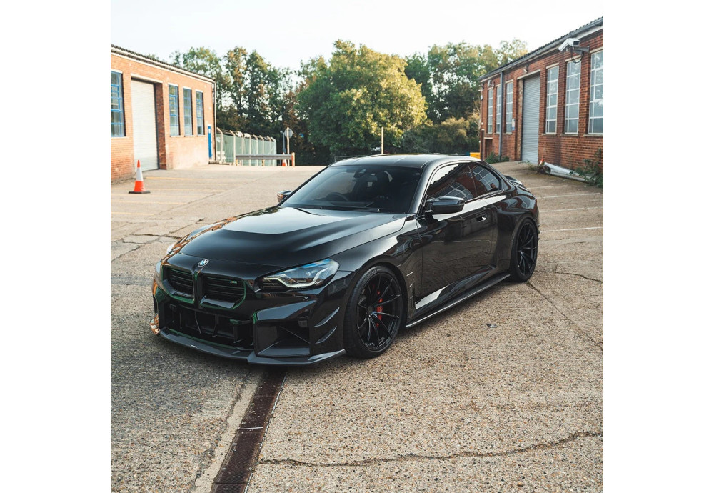 Front Bumper Canards Carbon Fiber CT CARBON For BMW M2 G87
