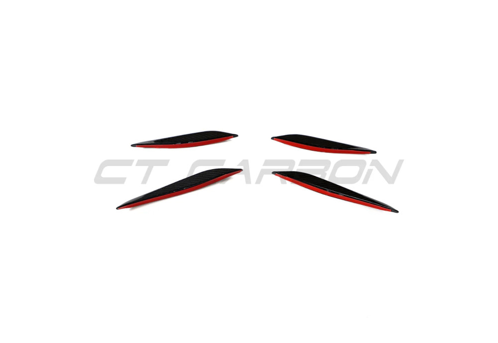 Front Bumper Canards Carbon Fiber CT CARBON For BMW M2 G87