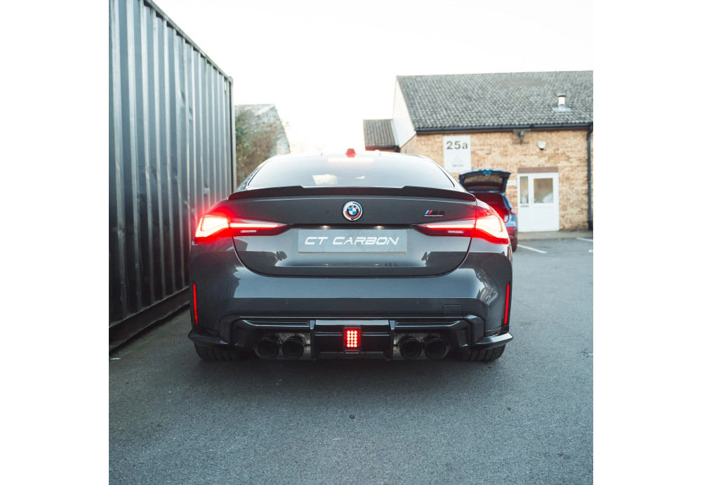 Diffuser CT Design With LED Carbon Fiber CT CARBON For BMW M4 G82 G83