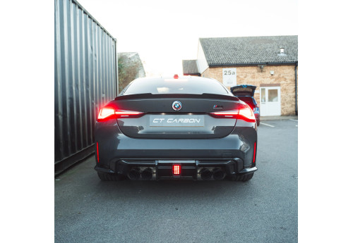 Diffuser CT Design With LED Carbon Fiber CT CARBON For BMW M4 G82 G83