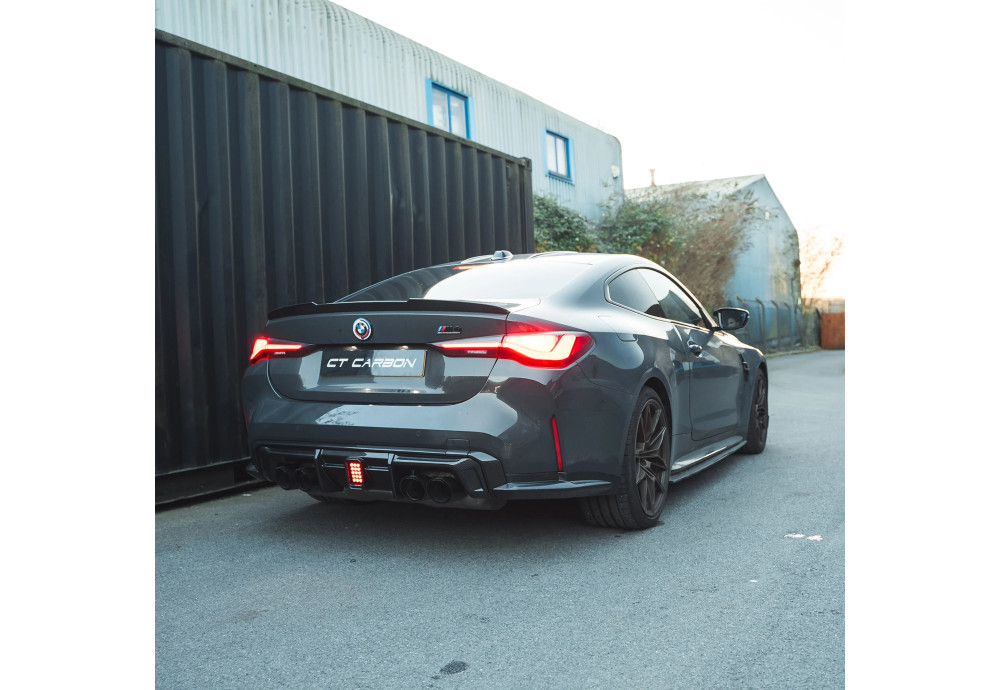 Diffuser CT Design With LED Carbon Fiber CT CARBON For BMW M4 G82 G83