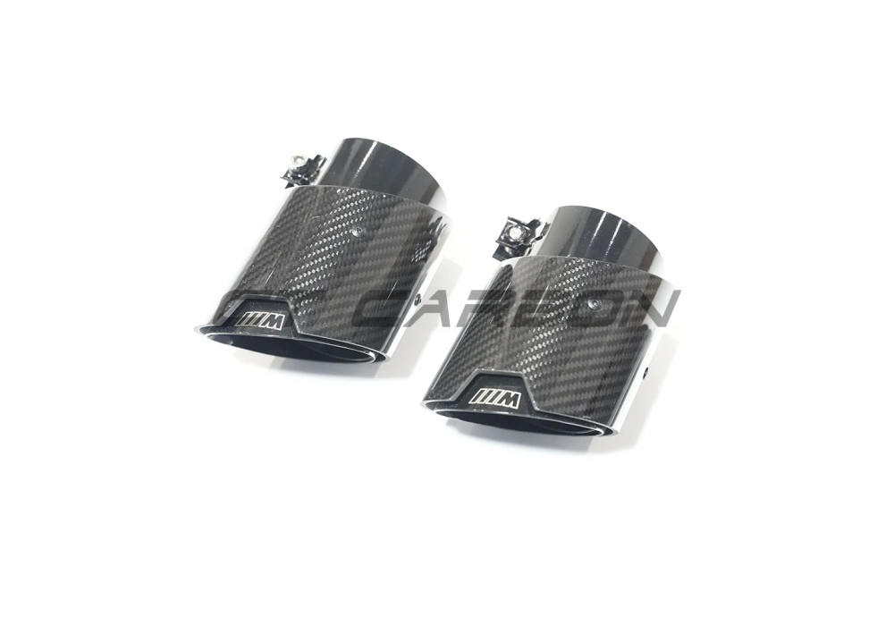 Exhaust Tips Carbon Fiber Black CT CARBON For BMW M4 G82 G83