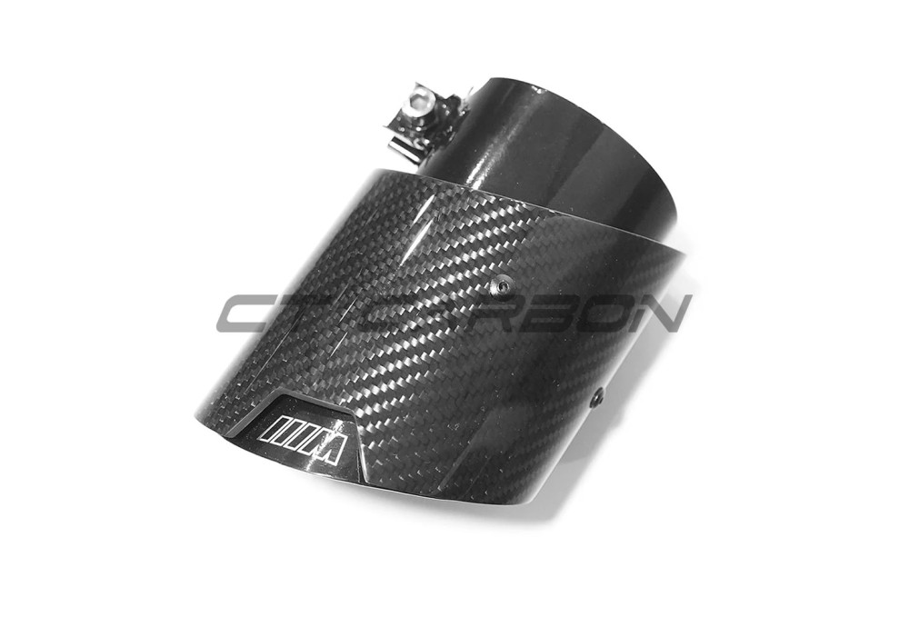 Exhaust Tips Carbon Fiber Black CT CARBON For BMW M4 G82 G83