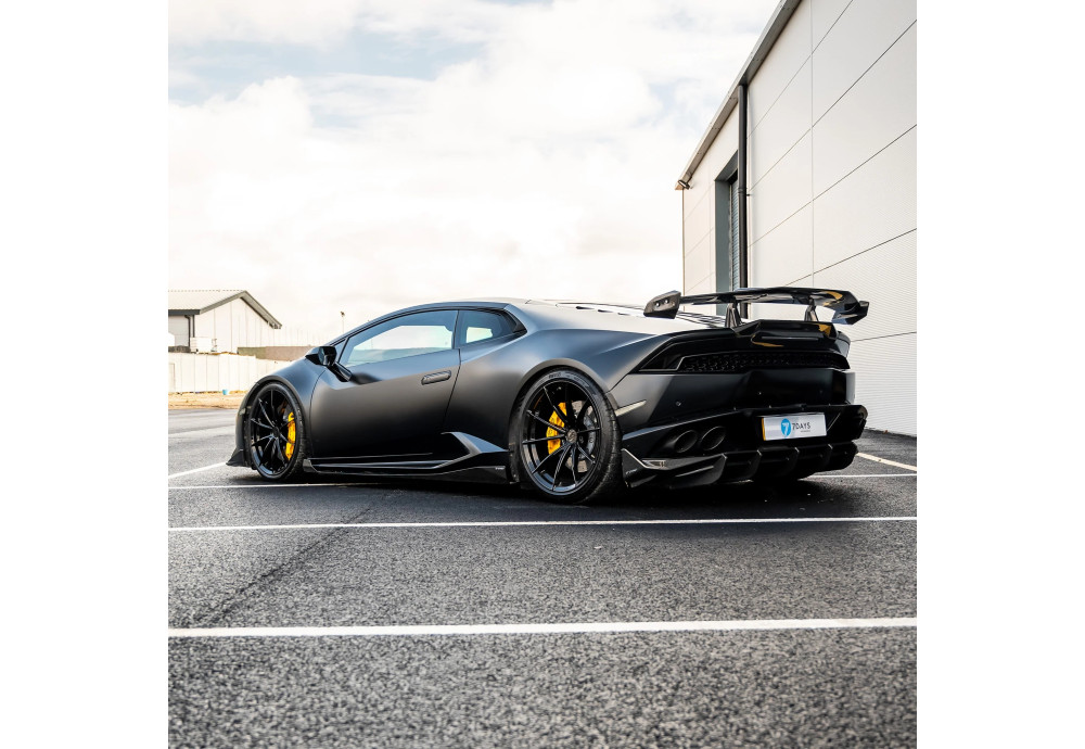 Rear Wing Carbon Fiber CT CARBON For LAMBORGHINI HURACAN LP-610 LP-580 LP-EVO