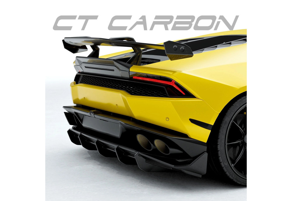 Rear Wing Carbon Fiber CT CARBON For LAMBORGHINI HURACAN LP-610 LP-580 LP-EVO