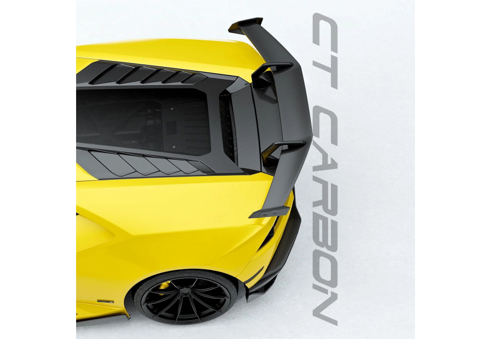 Rear Wing Carbon Fiber CT CARBON For LAMBORGHINI HURACAN LP-610 LP-580 LP-EVO