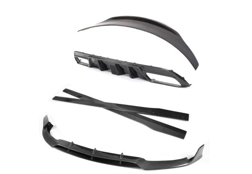 Body Kit DTM-Style Carbon Fiber CT CARBON For Mercedes C63 C63S AMG W205 Sedan