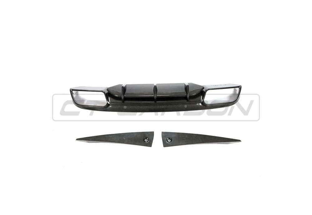 Rear Diffuser Carbon Fiber CT CARBON For Mercedes C63 C63S AMG Coupe C205 A205 Facelift
