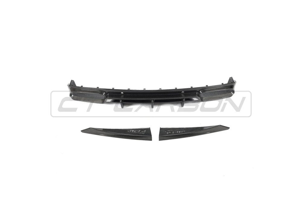 Rear Diffuser Carbon Fiber CT CARBON For Mercedes C63 C63S AMG Coupe C205 A205 Facelift
