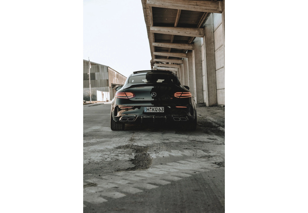 Rear Diffuser Forget Carbon Fiber CT CARBON For Mercedes C63 C63S AMG C205