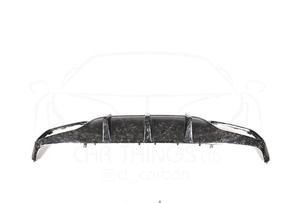 Rear Diffuser Forget Carbon Fiber CT CARBON For Mercedes C63 C63S AMG C205