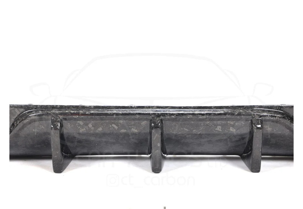 Rear Diffuser Forget Carbon Fiber CT CARBON For Mercedes C63 C63S AMG C205