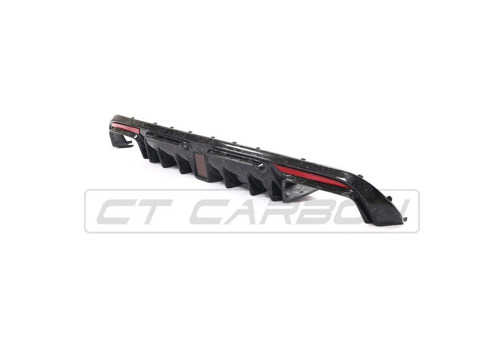 Rear Diffuser Forget Carbon Fiber CT CARBON For Mercedes C63 C63S AMG W205 Sedan