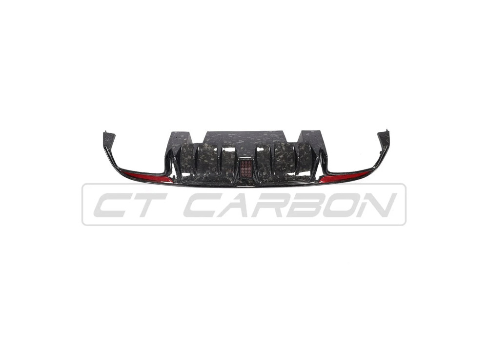 Rear Diffuser Forget Carbon Fiber CT CARBON For Mercedes C63 C63S AMG W205 Sedan