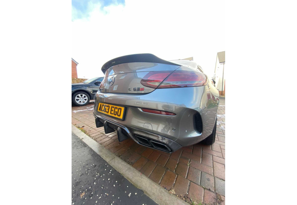 Rear Diffuser Carbon Fiber CT CARBON For Mercedes C63 C63S AMG A205 C205