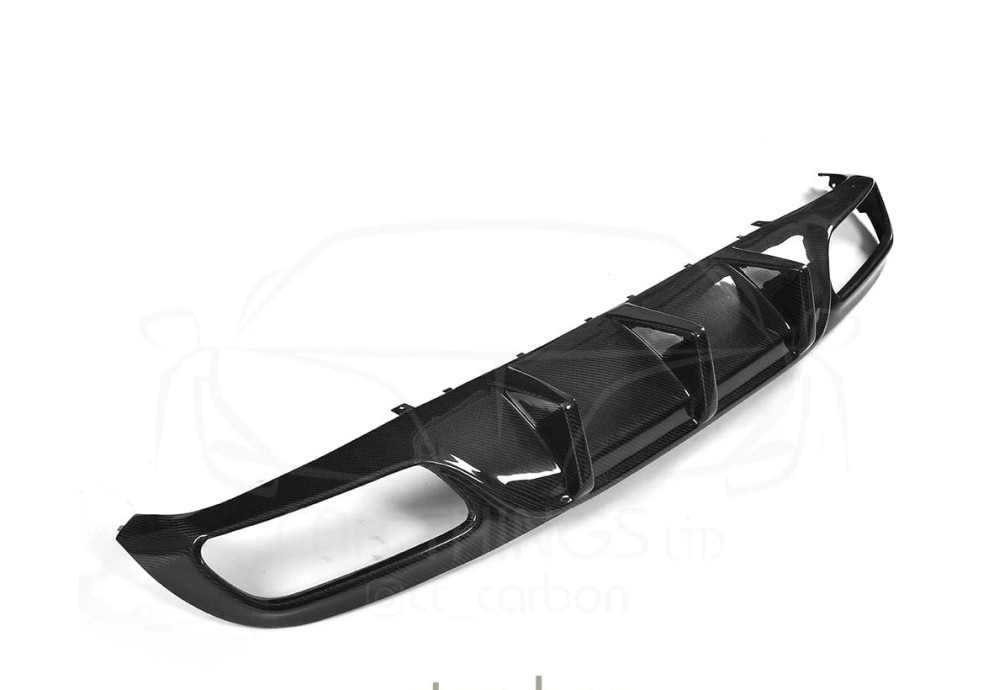 Rear Diffuser Carbon Fiber CT CARBON For Mercedes C63 C63S AMG A205 C205
