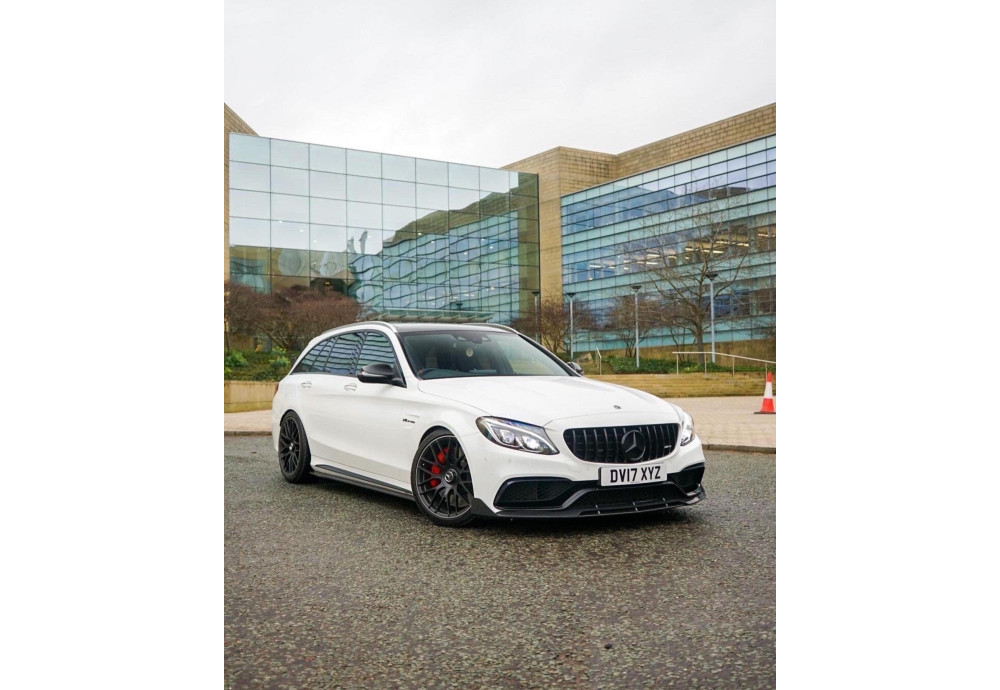 Splitter Carbon Fiber CT CARBON For Mercedes C63 C63S AMG W205 Sedan