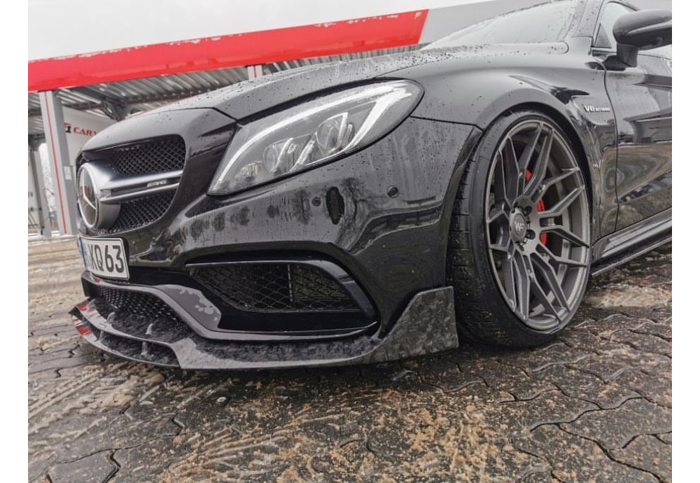 Splitter Forget Carbon Fiber CT CARBON For Mercedes C63 C63S AMG C205
