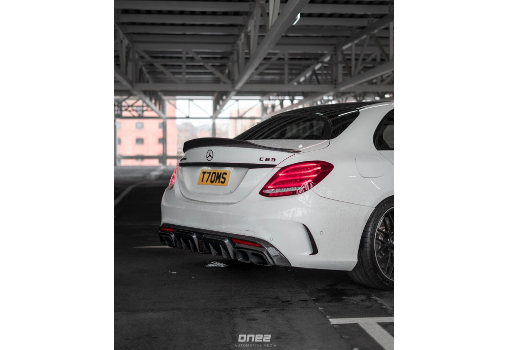 Spoiler Carbon Fiber CT CARBON For Mercedes C63 C63S AMG W205 Sedan