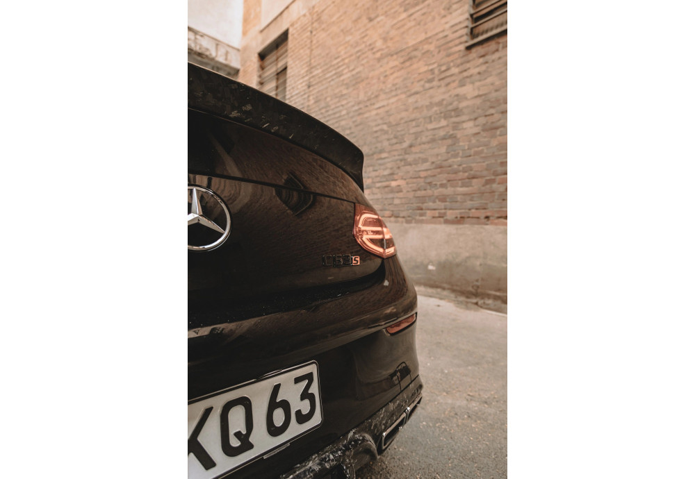 Rear Spoiler Forget Carbon Fiber CT CARBON For Mercedes C63 C63S AMG C205
