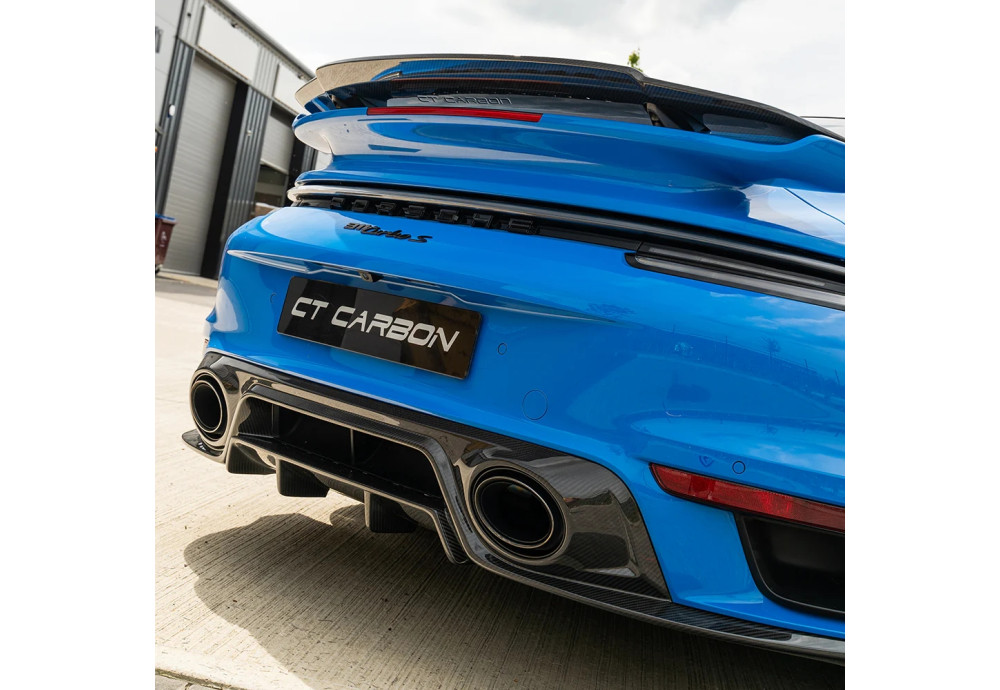 Diffuser CT Design Carbon Fiber CT CARBON For Porsche 911 Turbo S 992