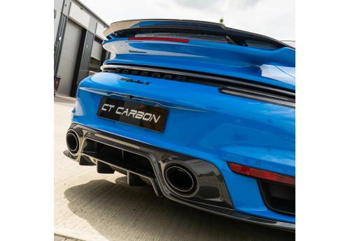 Diffuser CT Design Carbon Fiber CT CARBON For Porsche 911 Turbo S 992