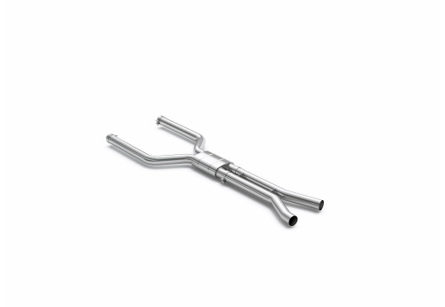 BMW X6M (F96) Eisenmann resonated center pipe exhaust section