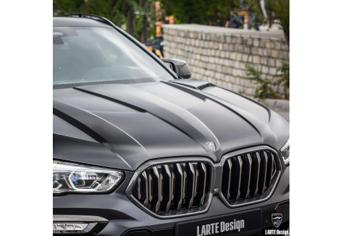 Carbon Fiber Radiator Grille Larte Design For BMW X6 G06