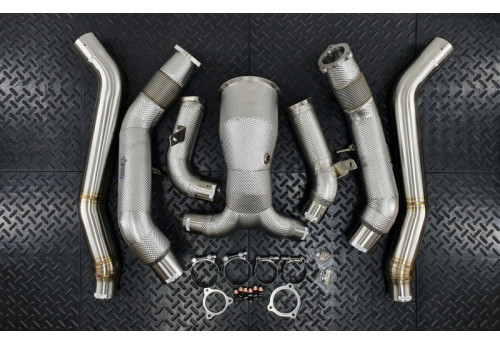 Downpipe Resonator Delete System For Audi A6 C8 Sedan Allroad 55TFSI 3.0 Turbo 2019+