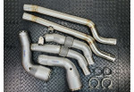 Downpipe Resonator Delete System For Audi RS6 C8 Avant 4.0L BiTurbo