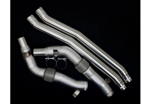 Front Resonator Delete For Audi RSQ8 4.0L Twin Turbocharged V8